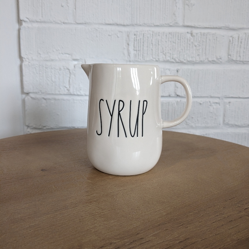 Rae Dunn Black & White Syrup Pourer